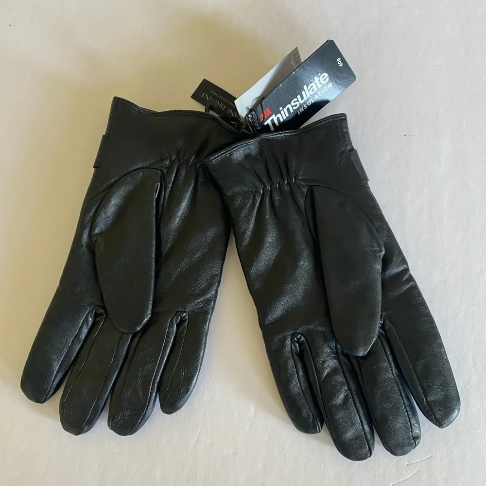 Lane Bryant 3M Thinsulate black quilted gloves, Sz. XL